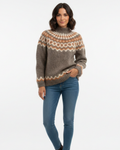 Yssa Jersey Islandés para Mujer – Suéter Mohair Nórdico Elegante Invierno