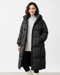 Laura Parka Larga para Mujer – Abrigo Invierno con Capucha Casual Chic