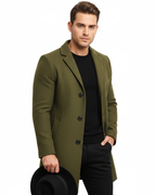 Ian Abrigo Largo de Invierno para Hombre – Abrigo Elegante Cortaviento Chic
