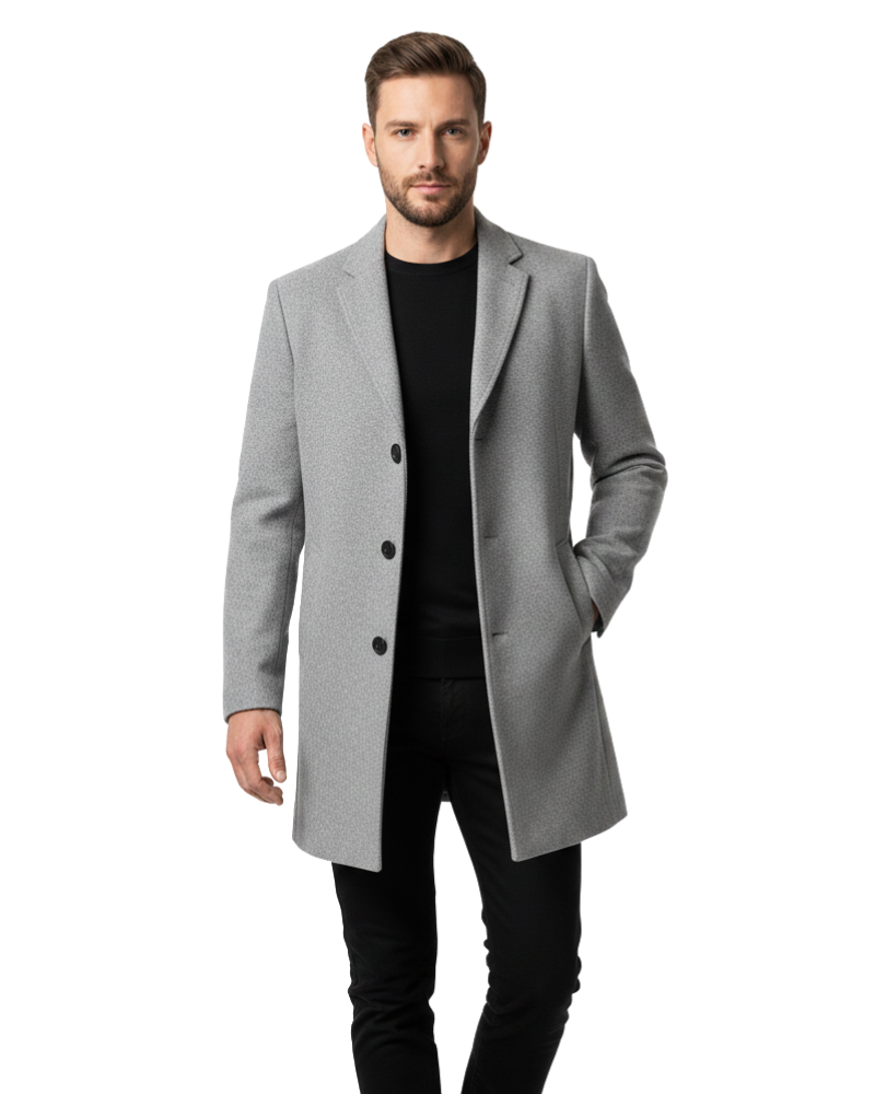 Ian Abrigo Largo de Invierno para Hombre – Abrigo Elegante Cortaviento Chic