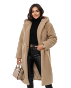 Nelia Abrigo Teddy para Mujer – Abrigo Oversize Suave Elegante Invierno Chic