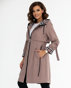 Alyssa Abrigo Impermeable para Mujer – Chaqueta Cortaviento Elegante con Capucha