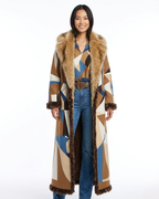 Isabella Abrigo Boho Largo para Mujer – Manteau Étnico Chic Invierno