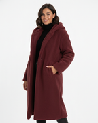 Nelia Abrigo Teddy para Mujer – Abrigo Oversize Suave Elegante Invierno Chic