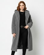 Nelia Abrigo Teddy para Mujer – Abrigo Oversize Suave Elegante Invierno Chic