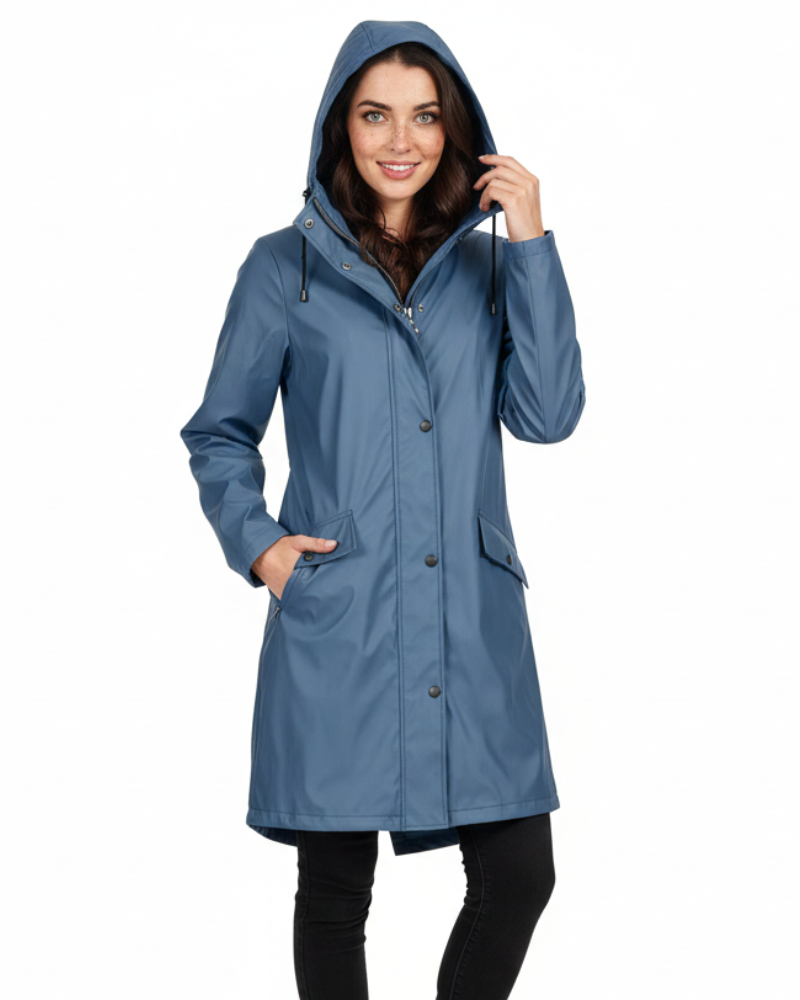 Clyde Gabardina Impermeable para Mujer – Abrigo Cortaviento Elegante Moderno