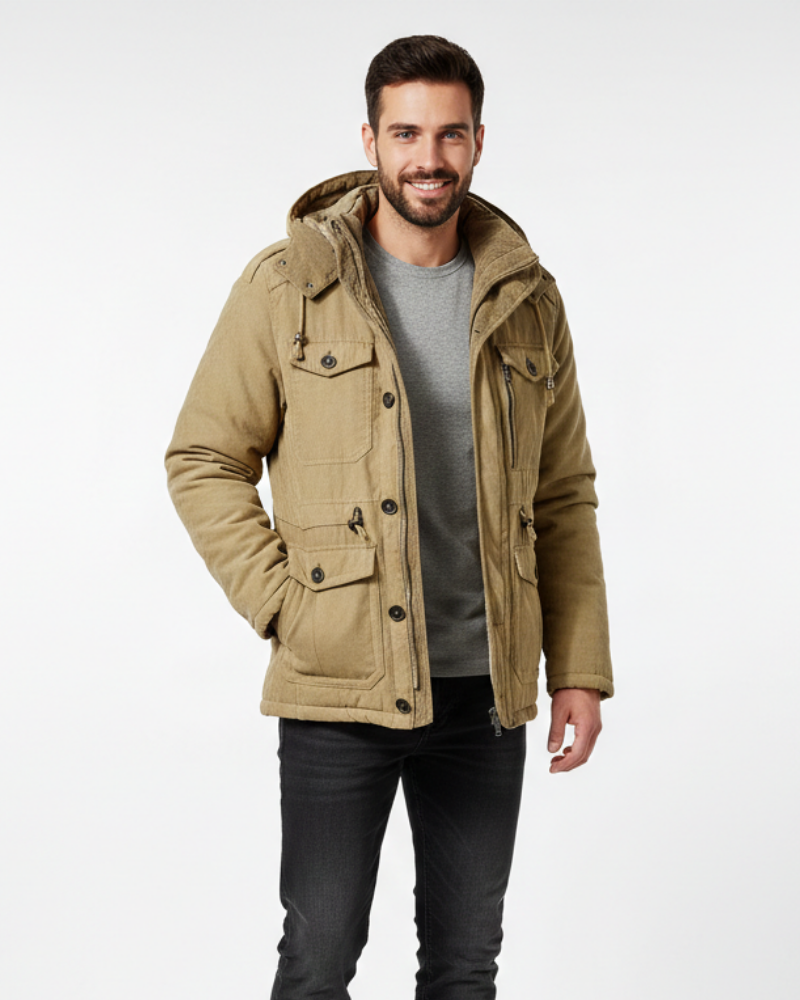 Oliver Chaqueta de Invierno para Hombre – Abrigo Impermeable Térmico Outdoor