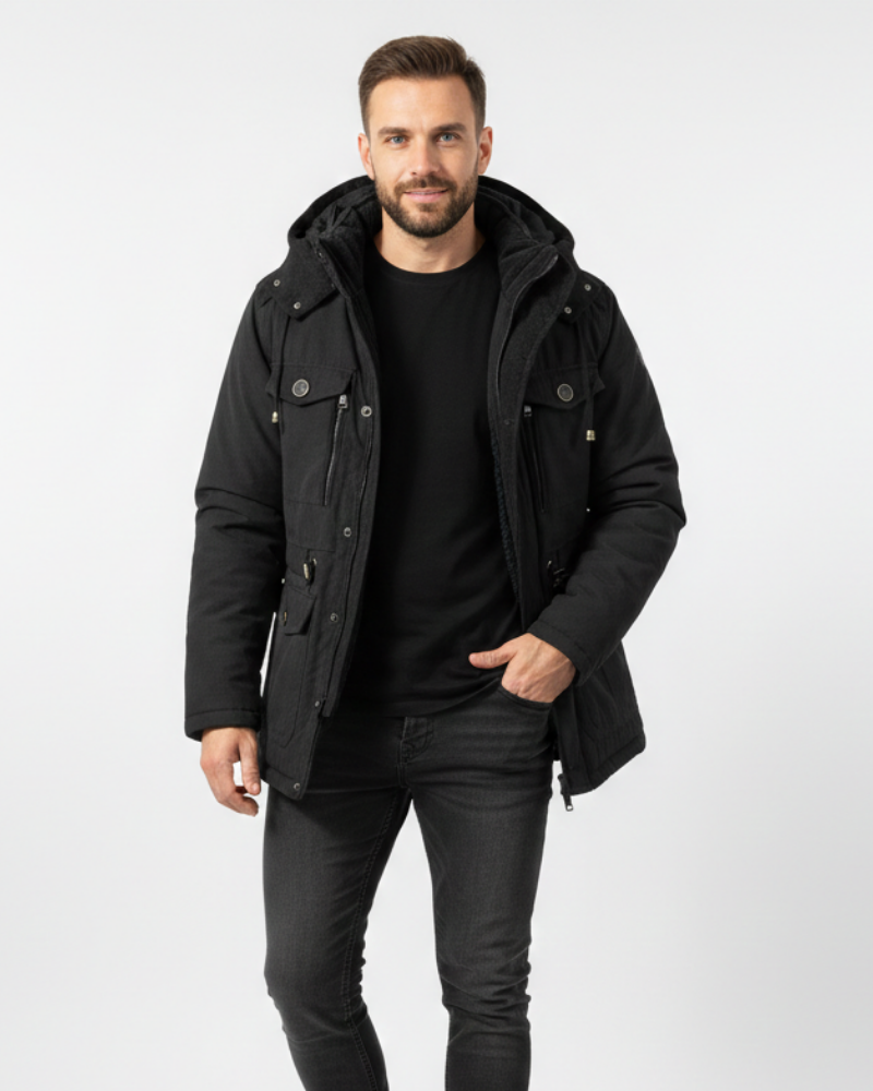 Oliver Chaqueta de Invierno para Hombre – Abrigo Impermeable Térmico Outdoor