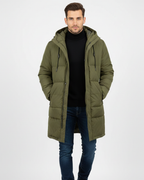 Arlo Abrigo Puffer Largo para Hombre – Chaqueta de Invierno Cálida y Moderna