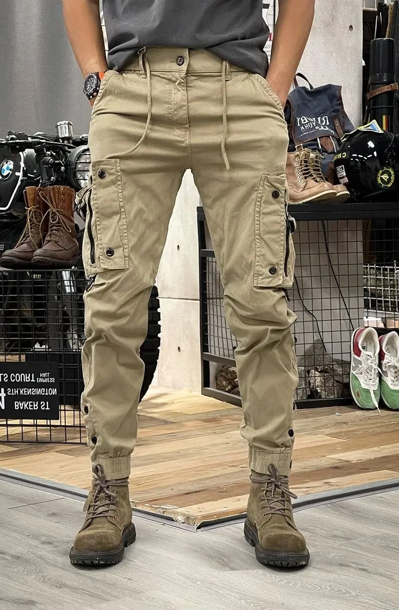 David Pantalón Cargo Stretch para Hombre – Jogger Urbano Cómodo Spandex
