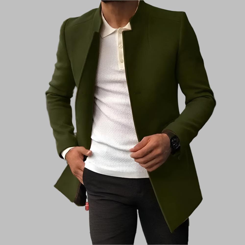 Alain Abrigo de Lana para Hombre – Manteau Elegante Masculino Invierno Chic