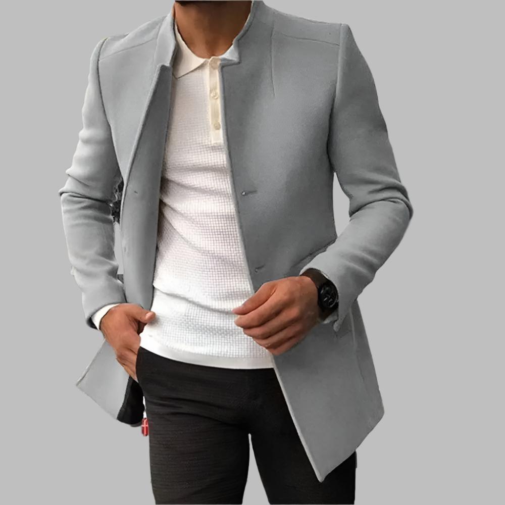 Alain Abrigo de Lana para Hombre – Manteau Elegante Masculino Invierno Chic