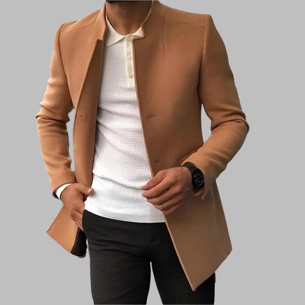 Alain Abrigo de Lana para Hombre – Manteau Elegante Masculino Invierno Chic