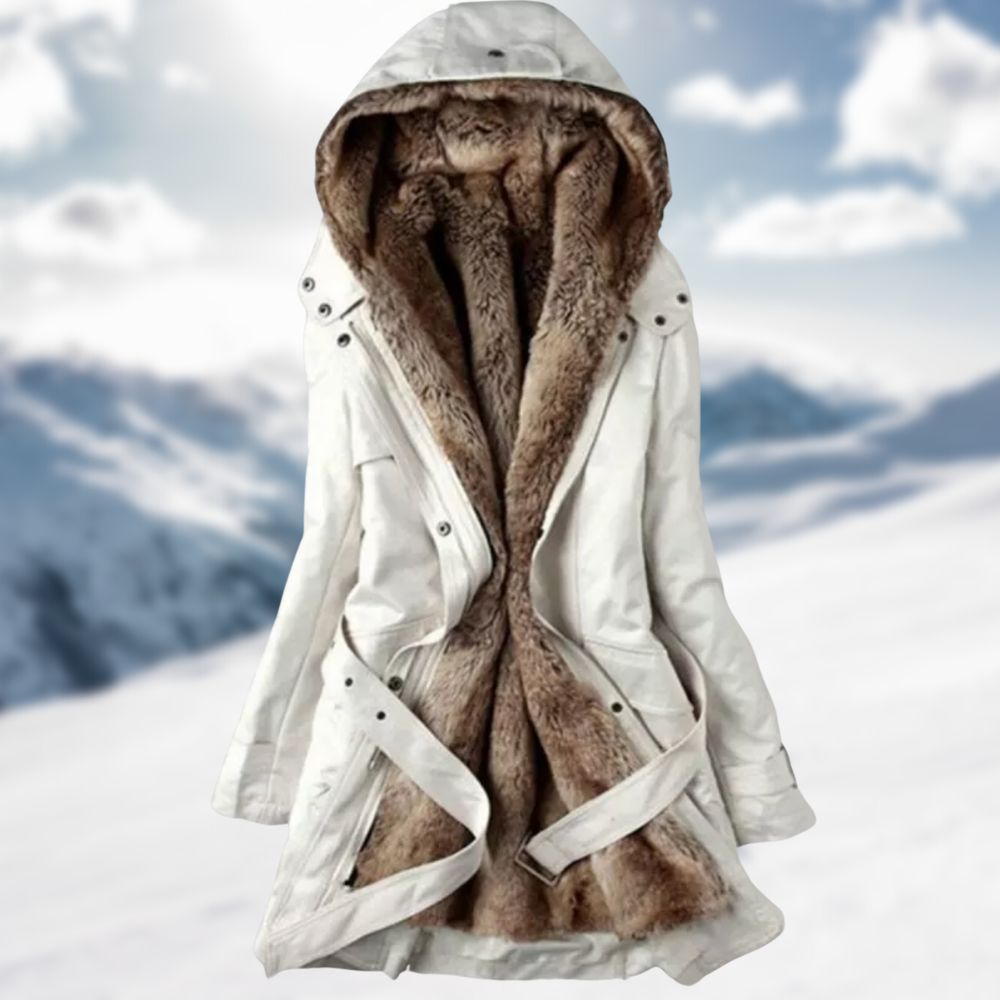 Sadie Parka Larga para Mujer – Abrigo Invierno Pelo Sintético Elegante