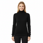 Léa Jersey de Cachemir para Mujer – Suéter de Cuello Alto Elegante Chic