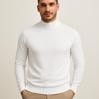 Leonardo Jersey de Cuello Alto para Hombre – Suéter Elegante de Punto Premium