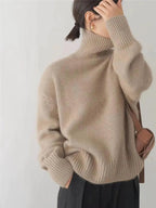 Lynn Jersey de Cuello Alto para Mujer – Suéter de Lana Elegante y Cálido
