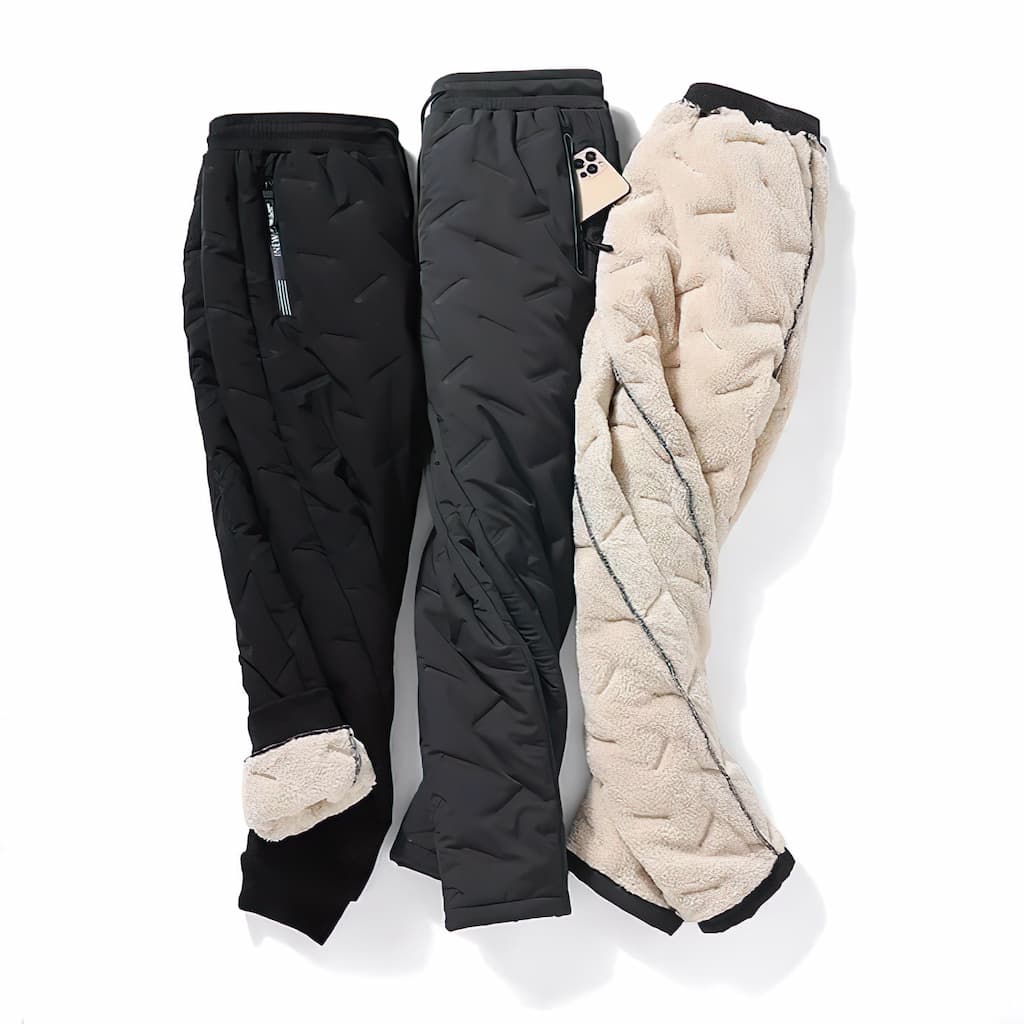 Olivia Pantalón Térmico Mujer – Jogger Impermeable con Forro Polar y Bolsillos con Cremallera