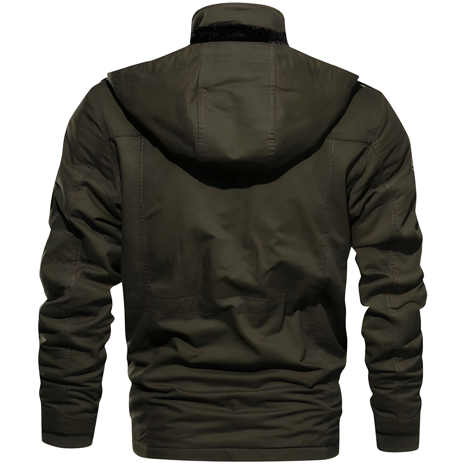 Liam Chaqueta Militar Hombre – Abrigo Impermeable con Forro Polar y Cintura Ajustable