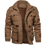 Liam Chaqueta Militar Hombre – Abrigo Impermeable con Forro Polar y Cintura Ajustable