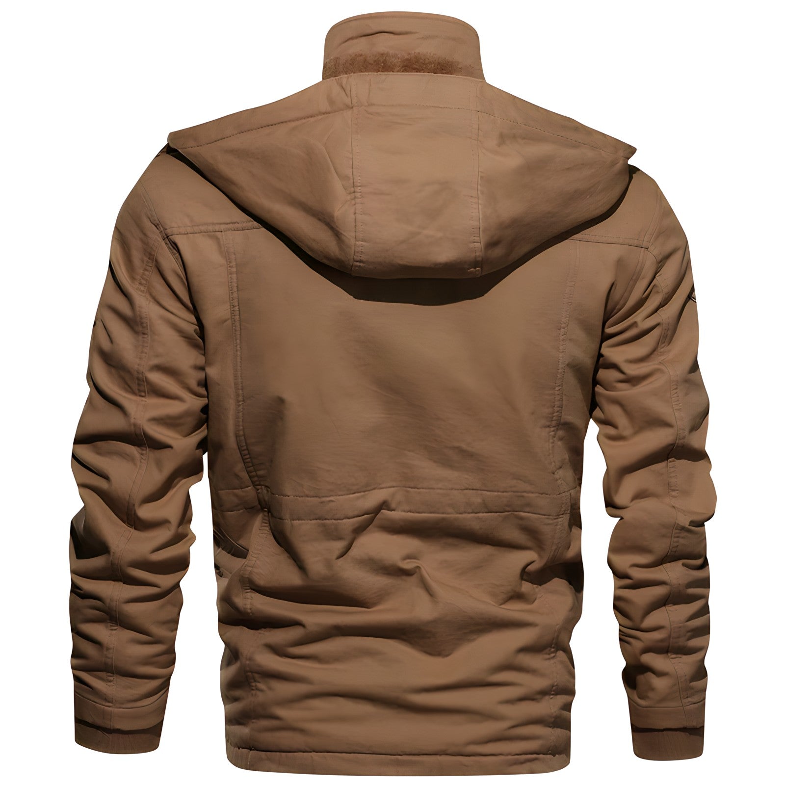 Liam Chaqueta Militar Hombre – Abrigo Impermeable con Forro Polar y Cintura Ajustable