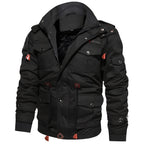 Liam Chaqueta Militar Hombre – Abrigo Impermeable con Forro Polar y Cintura Ajustable