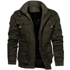 Liam Chaqueta Militar Hombre – Abrigo Impermeable con Forro Polar y Cintura Ajustable