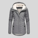 Celine Parka de Invierno para Mujer – Abrigo Largo Impermeable con Pelo