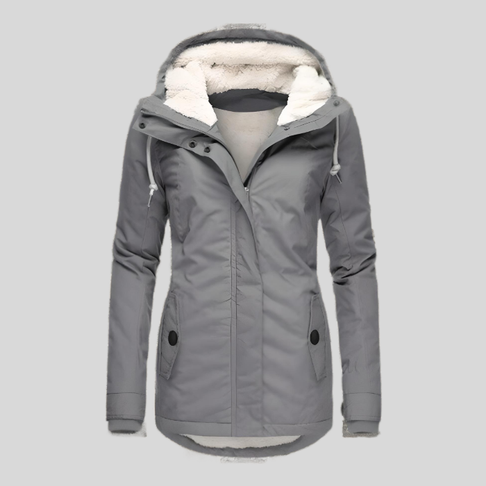 Celine Parka de Invierno para Mujer – Abrigo Largo Impermeable con Pelo