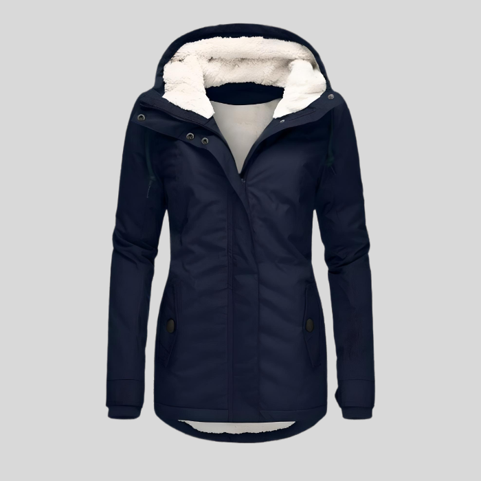 Celine Parka de Invierno para Mujer – Abrigo Largo Impermeable con Pelo