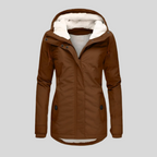 Celine Parka de Invierno para Mujer – Abrigo Largo Impermeable con Pelo