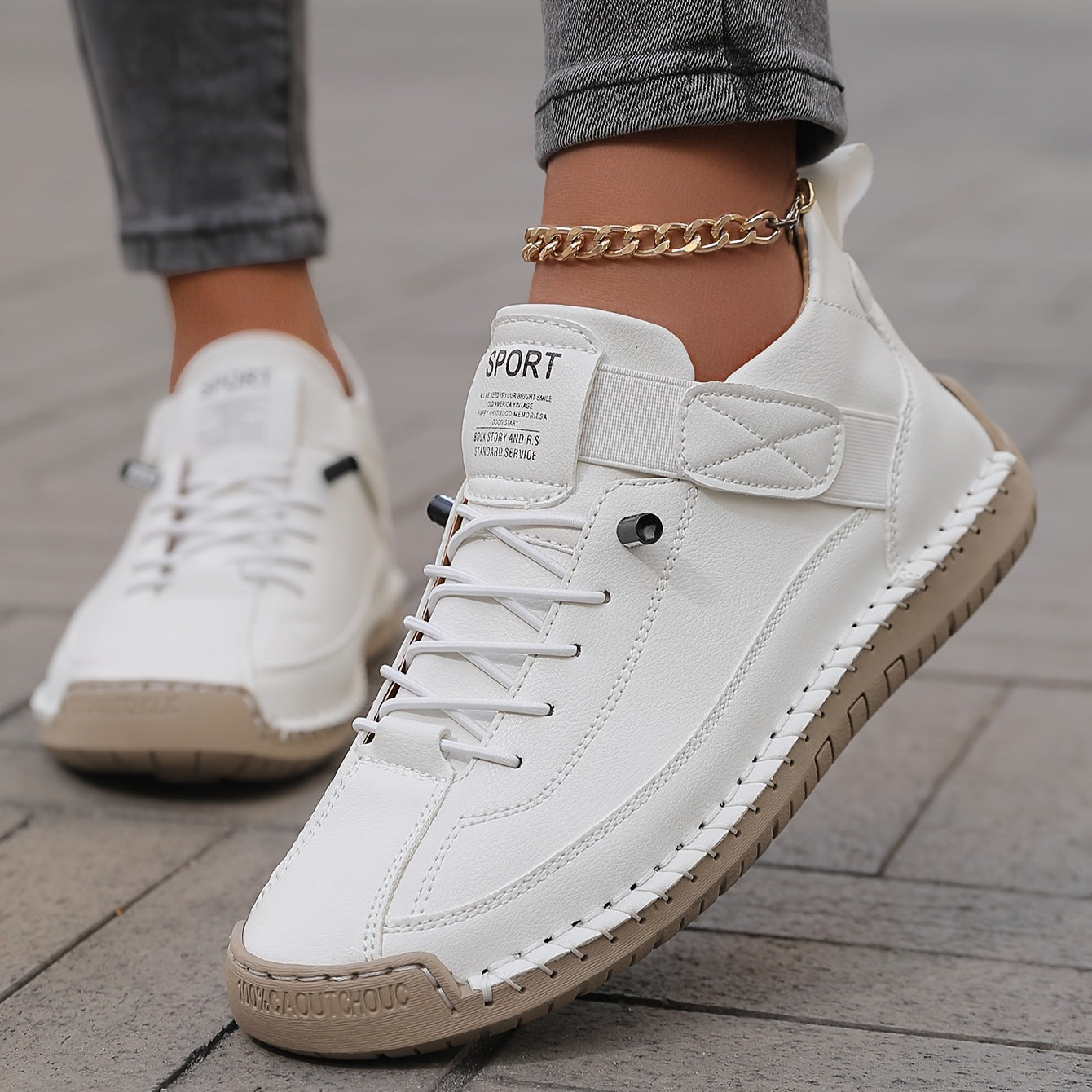 Eva Zapatillas Cómodas para Mujer – Sneakers Ergonómicas de Cuero Ligero