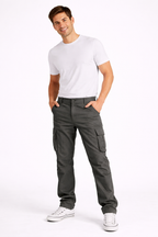 Mane Pantalón Cargo para Hombre – Pantalón Workwear Casual Utilitario