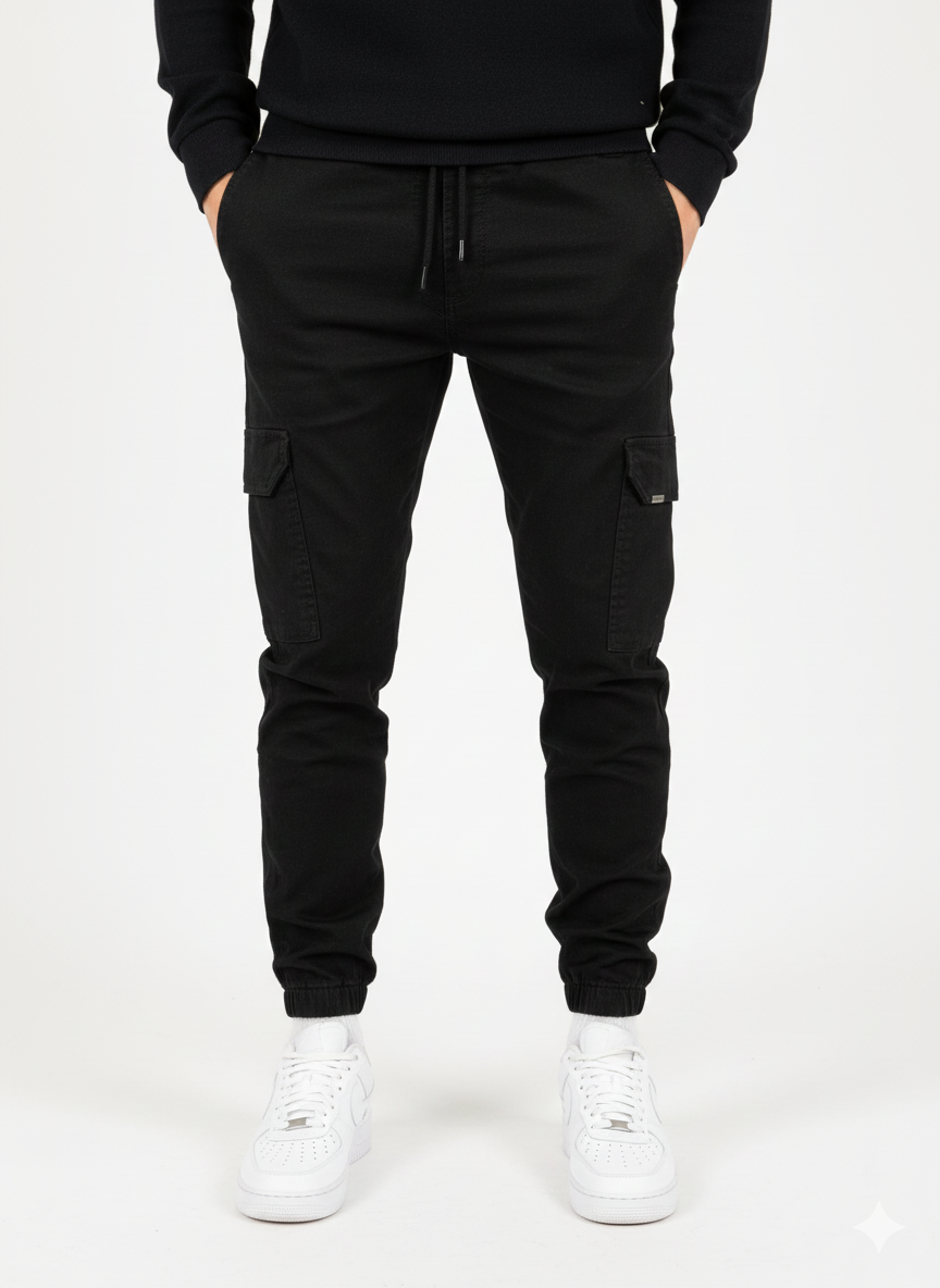 Mariano Pantalón Cargo para Hombre – Jogger Urbano Ajustado con Bolsillos