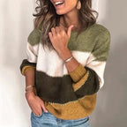 Amelia Jersey de Rayas para Mujer – Suéter Elegante Casual Chic Moderno