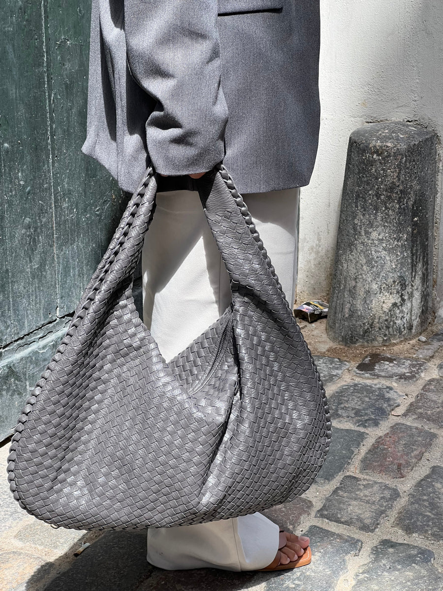 Noa Bolso Tote Trenzado para Mujer – Shopper Elegante de Cuero Vegano Chic