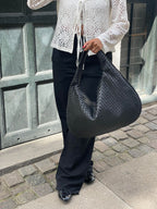 Noa Bolso Tote Trenzado para Mujer – Shopper Elegante de Cuero Vegano Chic