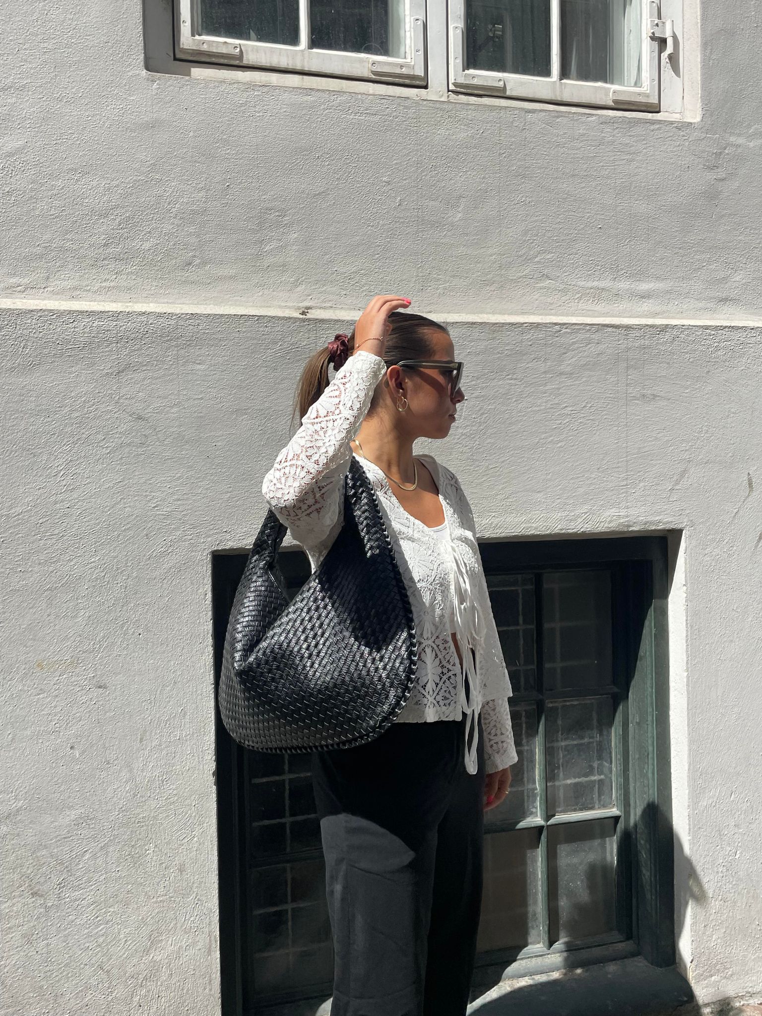 Noa Bolso Tote Trenzado para Mujer – Shopper Elegante de Cuero Vegano Chic