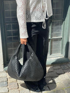 Noa Bolso Tote Trenzado para Mujer – Shopper Elegante de Cuero Vegano Chic