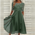 Melisande Vestido Largo de Chifón para Mujer – Vestido Elegante Fiesta Chic