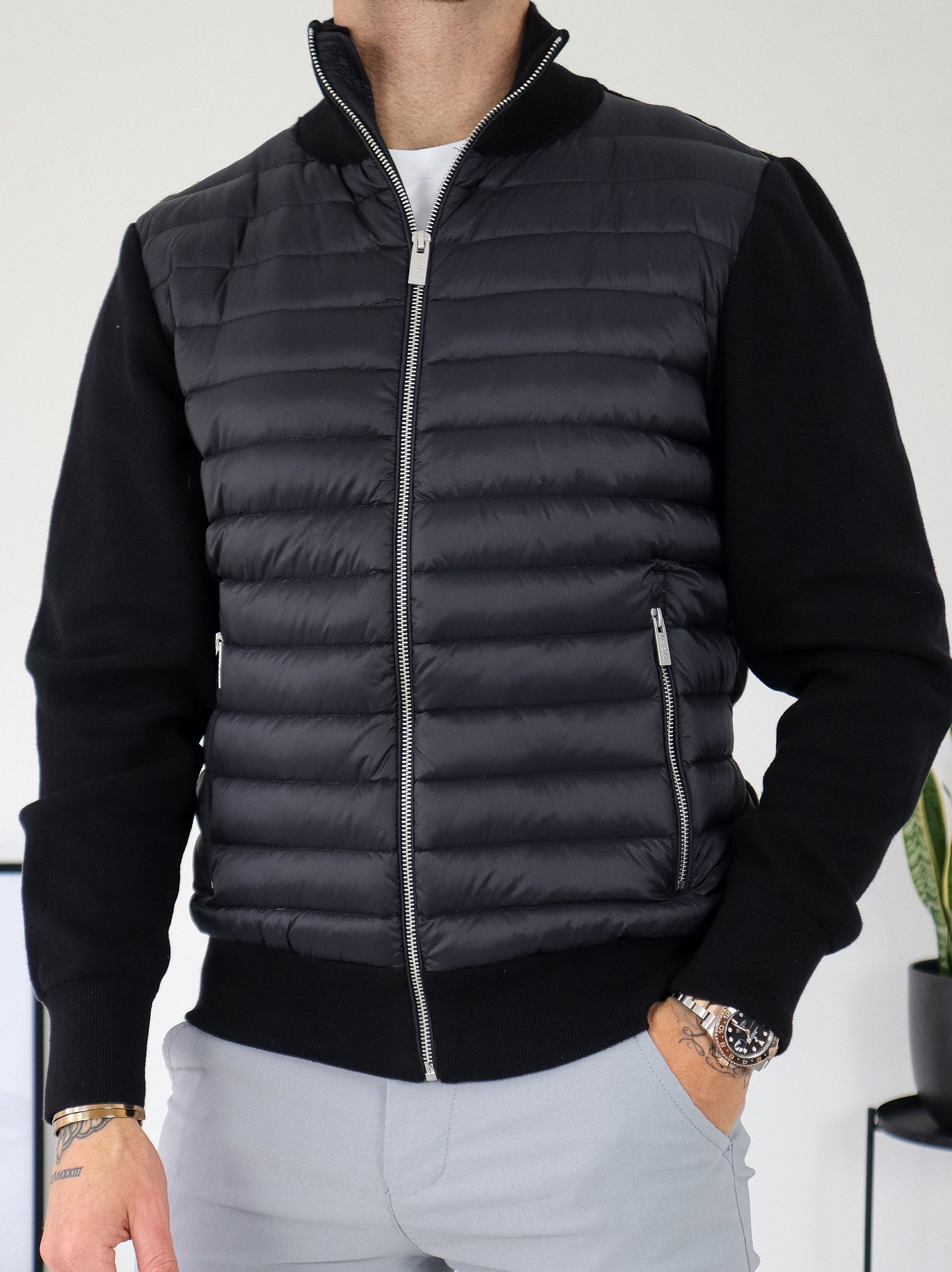 Xian Chaqueta Híbrida para Hombre – Cazadora Modular Casual Urbana Chic