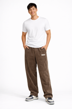 Noahry Pantalón de Pana para Hombre – Pantalón Loose Fit Streetwear Casual