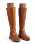 Nyla Botas de Cuero para Mujer – Botines Elegantes Cómodos Casual Chic