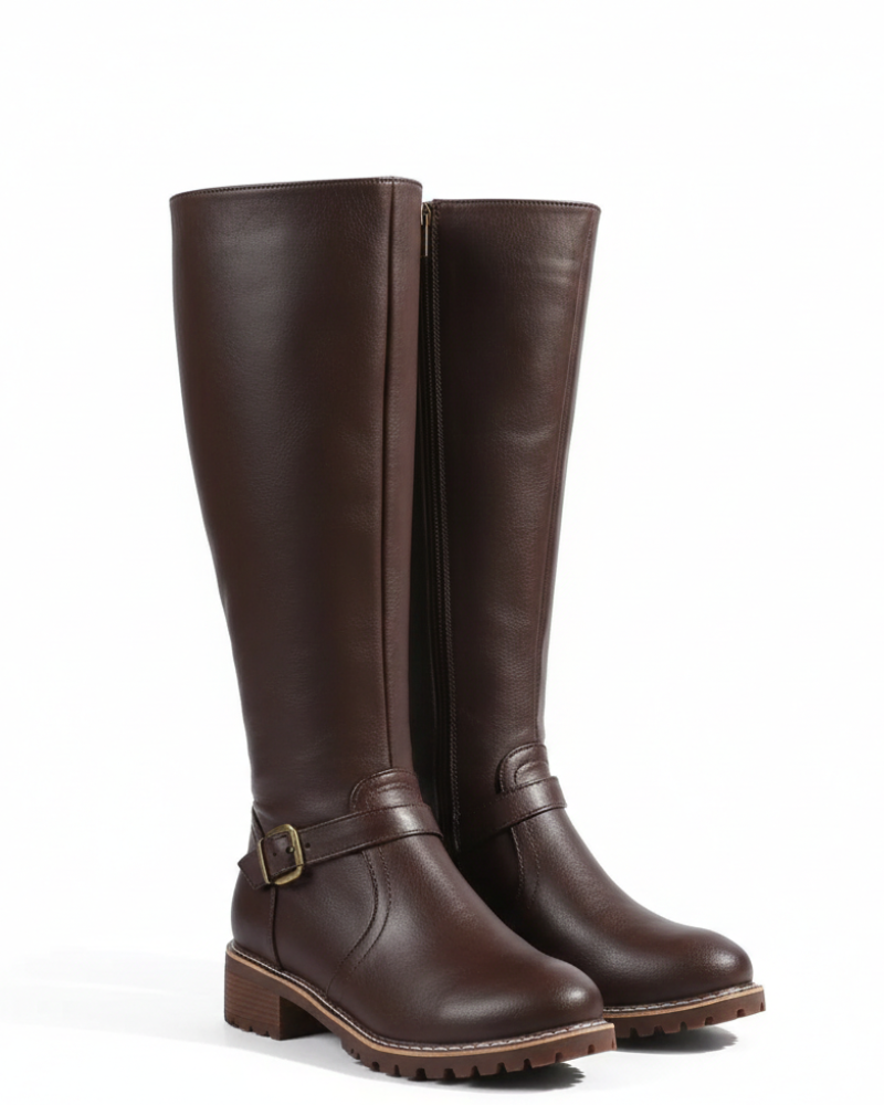 Nyla Botas de Cuero para Mujer – Botines Elegantes Cómodos Casual Chic