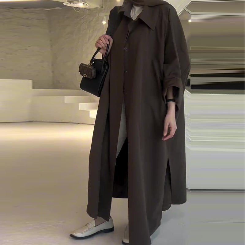 Camila Abrigo Oversize Largo para Mujer – Manteau Elegante Invierno Chic