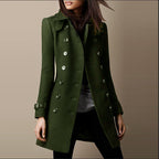 Lucille Abrigo Largo de Lana para Mujer – Manteau Elegante Invierno Chic