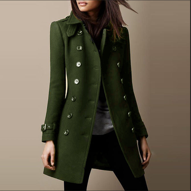 Lucille Abrigo Largo de Lana para Mujer – Manteau Elegante Invierno Chic