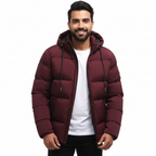 Olie Parka de Invierno para Hombre – Chaqueta Impermeable Acolchada con Capucha