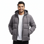 Olie Parka de Invierno para Hombre – Chaqueta Impermeable Acolchada con Capucha