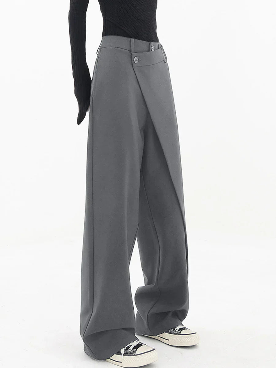 Emma Pantalón Oversize para Mujer – Pantalón Baggy Casual Chic Fluido
